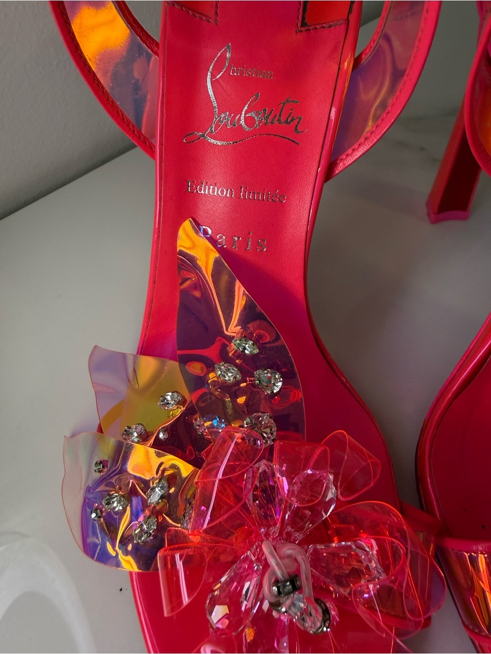 RARE Christian Louboutin Alyah du Désert 100 Édition Limitée Size 39 - Picture 4 of 12